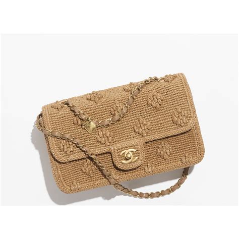 chanel raffia flap